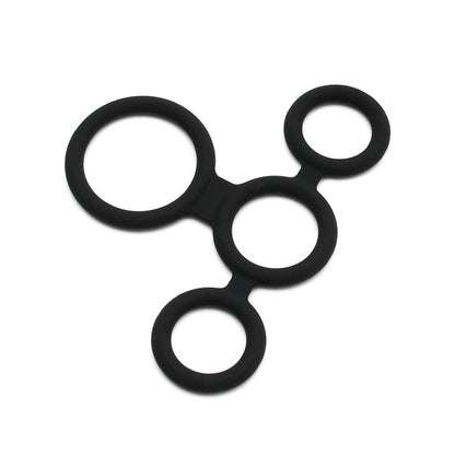 LATEX PLAY - QUATRO COCK RING AND BALL SPLITTER