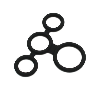 LATEX PLAY - QUATRO COCK RING AND BALL SPLITTER