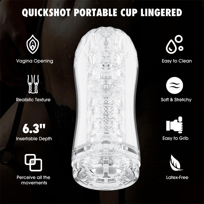 CHISA - QUICKSHOT PORTABLE CUP LINGERED MASTURBATOR
