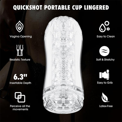 CHISA - QUICKSHOT PORTABLE CUP LINGERED MASTURBATOR