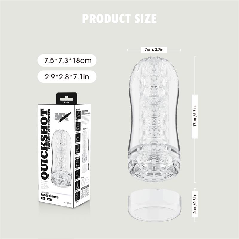 CHISA - QUICKSHOT PORTABLE CUP LINGERED MASTURBATOR