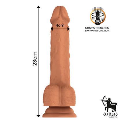 CENTAURO - QUINTUS DILDO WITH THRUSTING, WAVING AND VIBRATION 9 - 23 CM