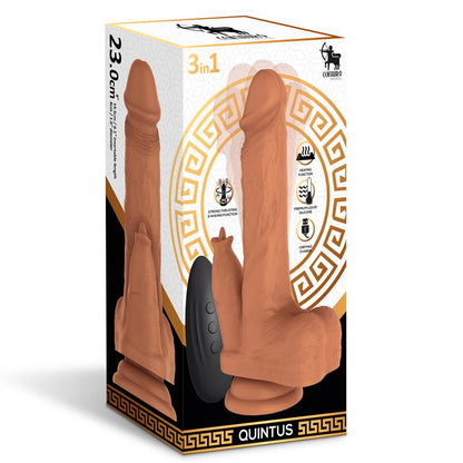 CENTAURO - QUINTUS DILDO WITH THRUSTING, WAVING AND VIBRATION 9 - 23 CM