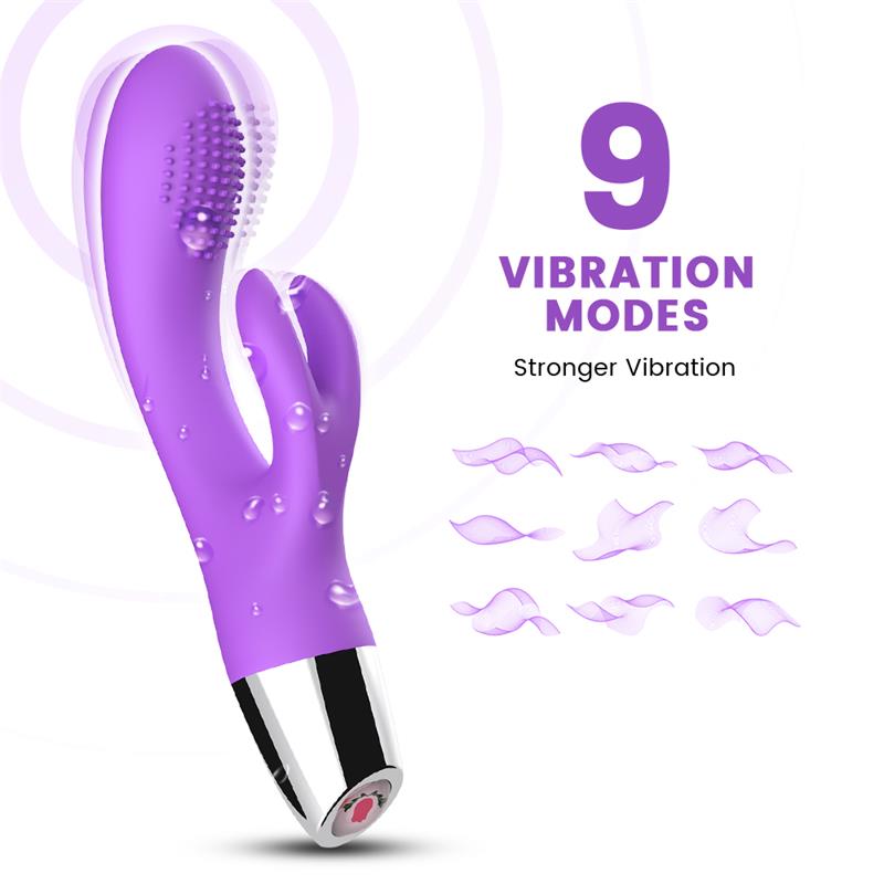 URBAN SKY - RABBIT VIBRATOR FLEXIBLE PURPLE