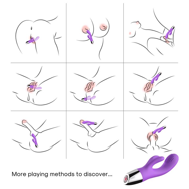 URBAN SKY - RABBIT VIBRATOR FLEXIBLE PURPLE
