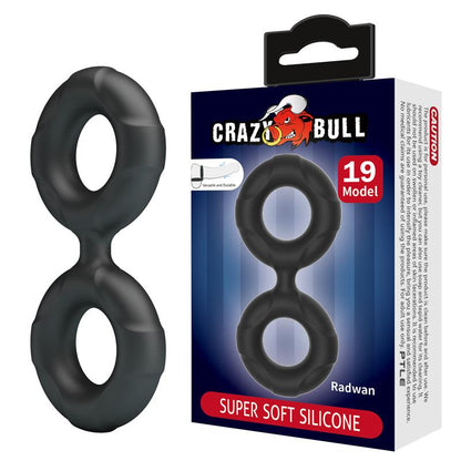 CRAZY BULL - RADWAN DOUBLE COCK RING SILICONE MOD 19