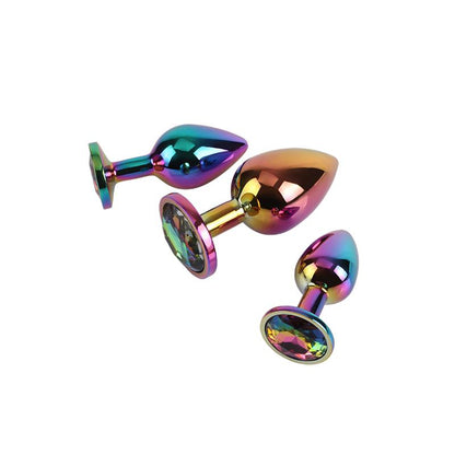 CHISA - RAINBOW GEM BUTT PLUG 3 PIECES SET