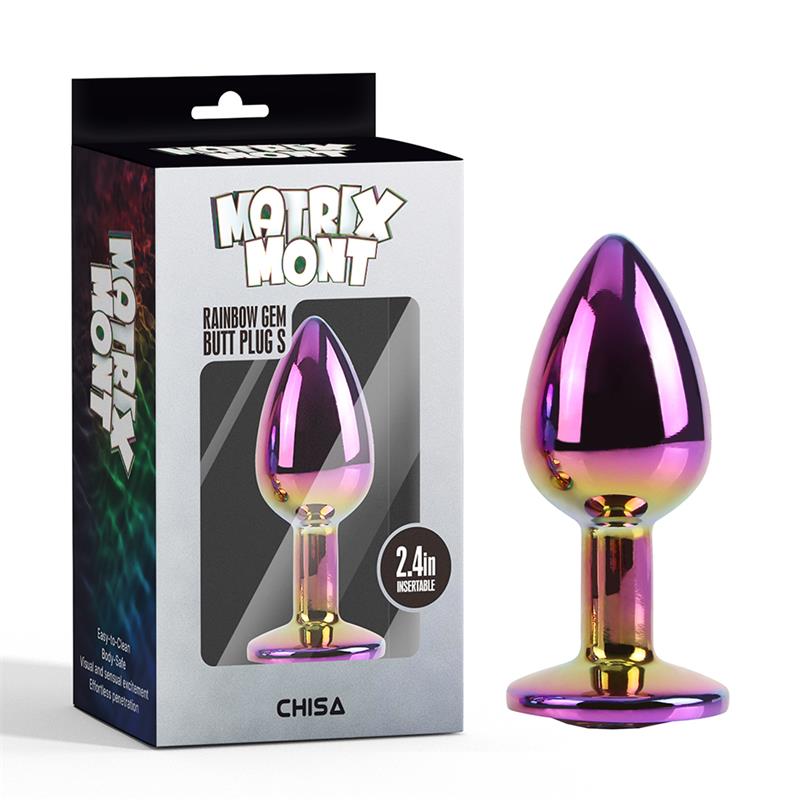 CHISA - RAINBOW GEM BUTT PLUG SIZE S