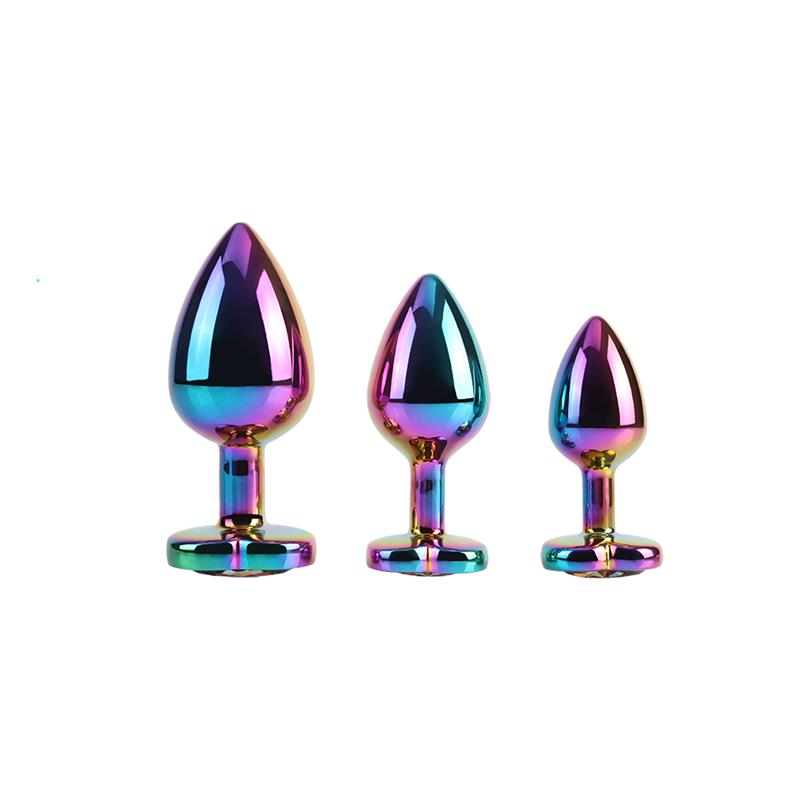 CHISA - RAINBOW HEART BUTT PLUG 3 PIECES SET