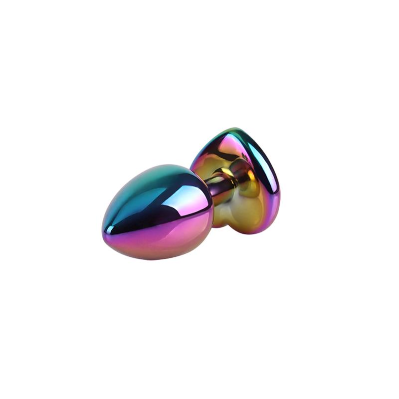 CHISA - RAINBOW HEART BUTT PLUG SIZE S