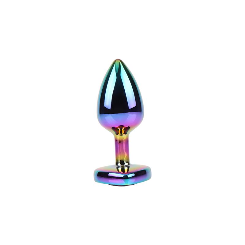 CHISA - RAINBOW HEART GEM PLUG SIZE S
