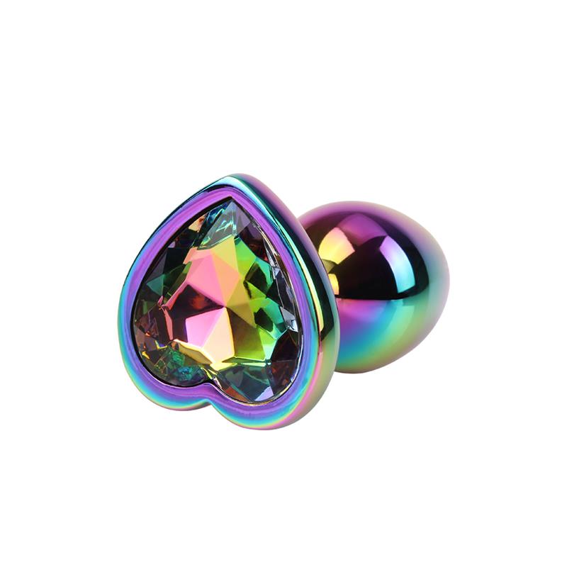 CHISA - RAINBOW HEART GEM PLUG SIZE S