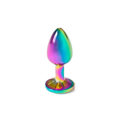 SECRET PLAY - RAINBOW METAL BUTT PLUG SIZE S