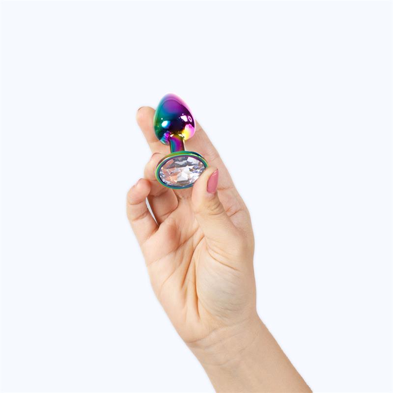 SECRET PLAY - RAINBOW METAL BUTT PLUG SIZE S