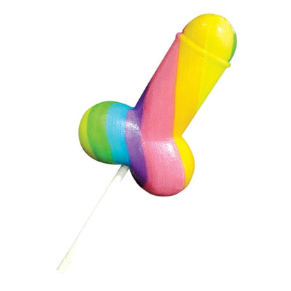 SPENCER & FLEETWOOD - RAINBOW PENIS SHAPED LOLLIPOP