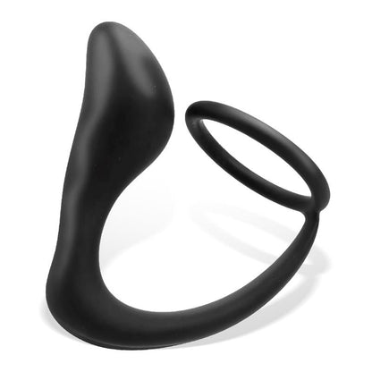 TARDENOCHE - RANDAL BUTT PLUG WITH PENIS RING SILICONE BLACK