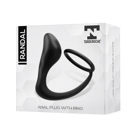 TARDENOCHE - RANDAL BUTT PLUG WITH PENIS RING SILICONE BLACK