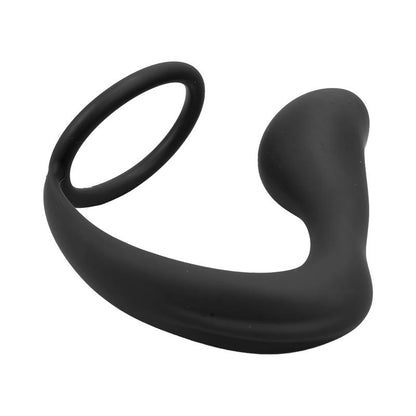 TARDENOCHE - RANDAL BUTT PLUG WITH PENIS RING SILICONE BLACK