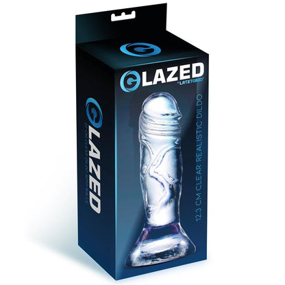 GLAZED - REALISTIC DILDO CRYSTAL MATERIAL 12,3 CM