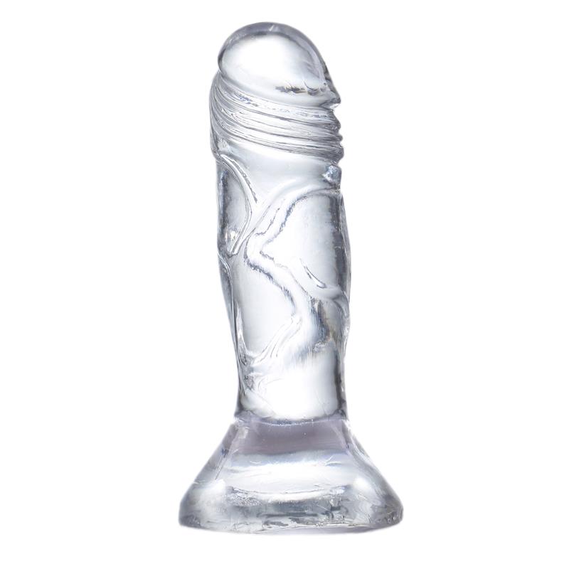 GLAZED - REALISTIC DILDO CRYSTAL MATERIAL 12,3 CM
