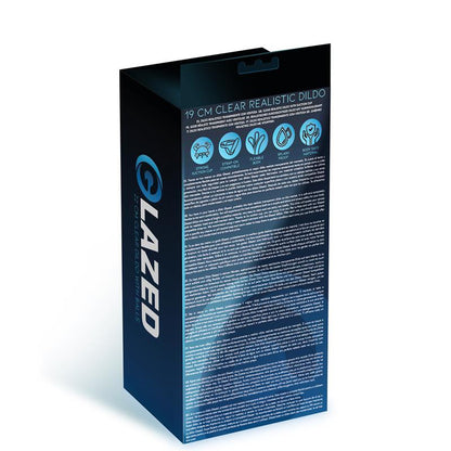 GLAZED - REALISTIC DILDO CRYSTAL MATERIAL 19 CM