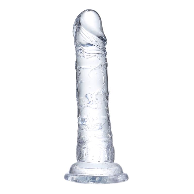 GLAZED - REALISTIC DILDO CRYSTAL MATERIAL 19 CM