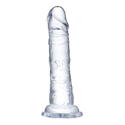 GLAZED - REALISTIC DILDO CRYSTAL MATERIAL 19 CM