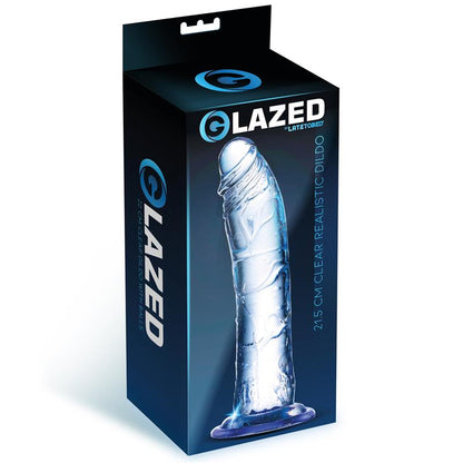 GLAZED - REALISTIC DILDO CRYSTAL MATERIAL 21,5 CM