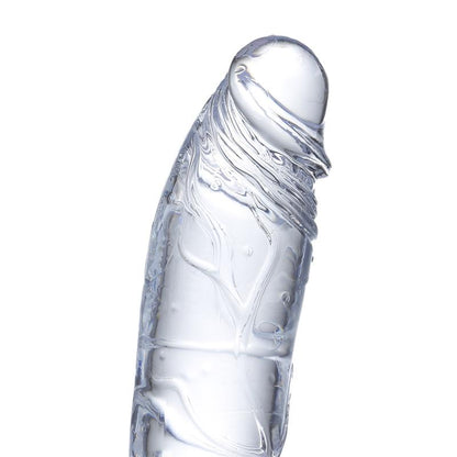 GLAZED - REALISTIC DILDO CRYSTAL MATERIAL 21,5 CM