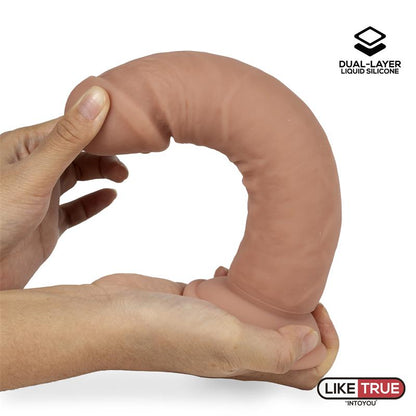 LIKETRUE - DUAL LAYER DILDO 8.5 FLESH