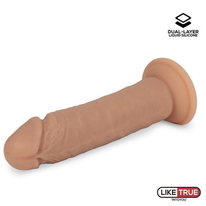 LIKETRUE - DUAL LAYER DILDO 8.5 FLESH