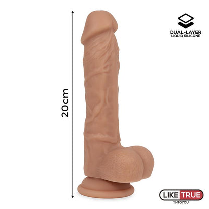LIKETRUE - REALISTIC DILDO LIQUID SILICONE DUAL LAYER 8
