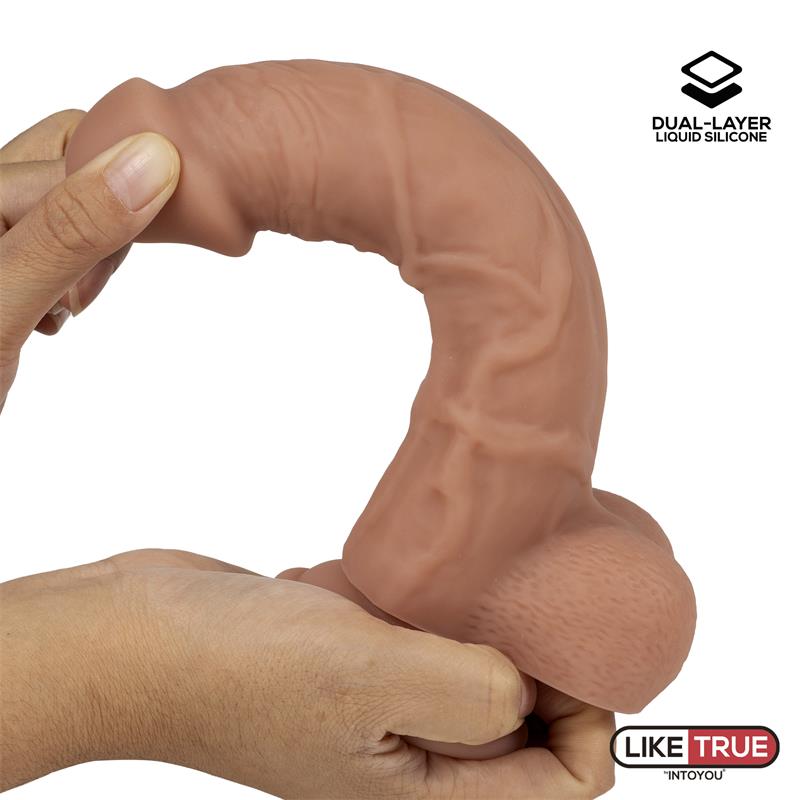 LIKETRUE - REALISTIC DILDO LIQUID SILICONE DUAL LAYER 8