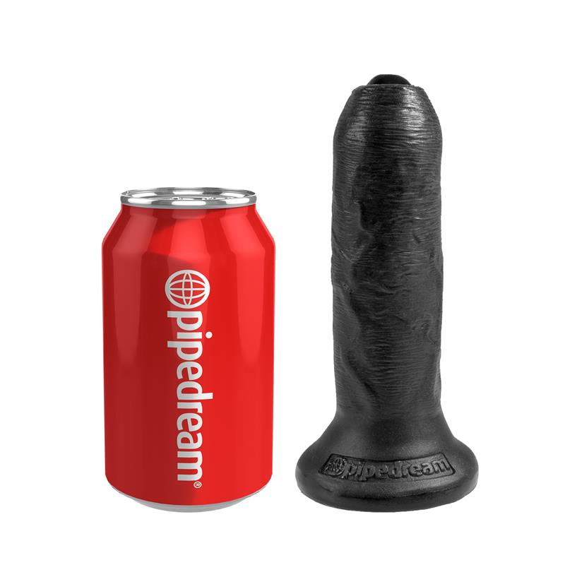 KING COCK - REALISTIC DILDO WITH MOVABLE FORESKIN BLACK 6