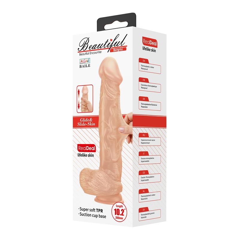 BAILE - REALISTIC DILDO WITH SUCTION CUP BERGRISI 10.2