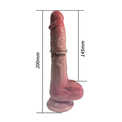URBAN SKY - REALISTIC DILDO WITH VIBRATION, THRUSTING AND HEATING 20 CM
