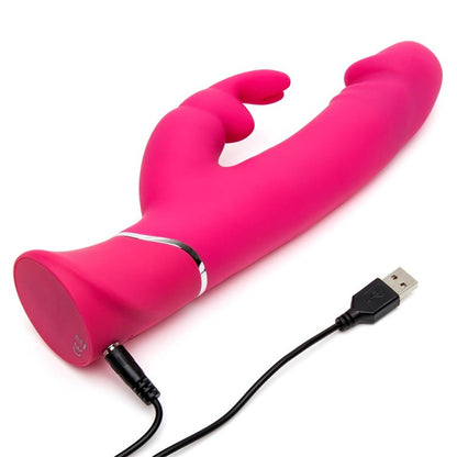 HAPPY RABBIT - REALISTIC DUAL DENSITY RABBIT VIBE PINK