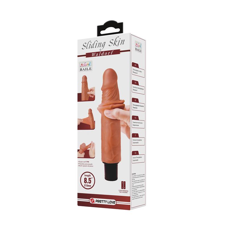 PRETTYLOVE - REALISTIC SLIDING SKIN DILDO WALDORF 8,5