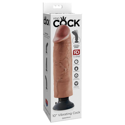 KING COCK - REALISTIC VIBE 10 TAN
