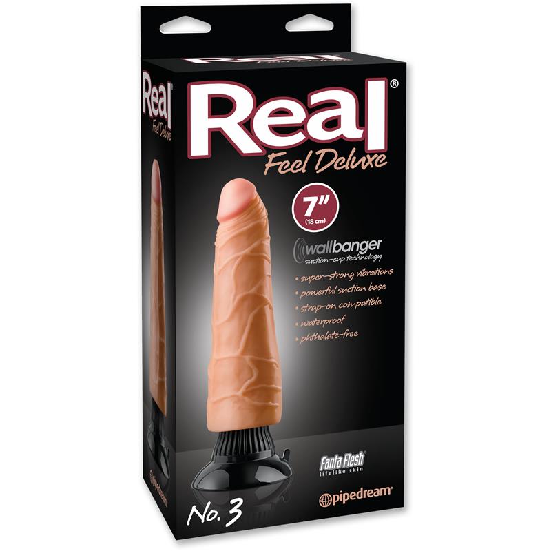 REAL FEEL DELUXE - REALISTIC VIBE NO. 3  17,8 CM FLESH
