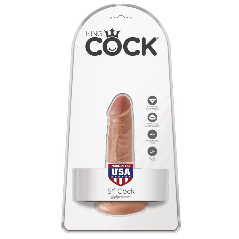 KING COCK - REASLITIC DILDO 5 TAN