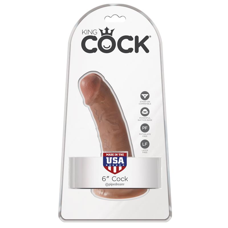 KING COCK - REASLITIC DILDO 6 TAN