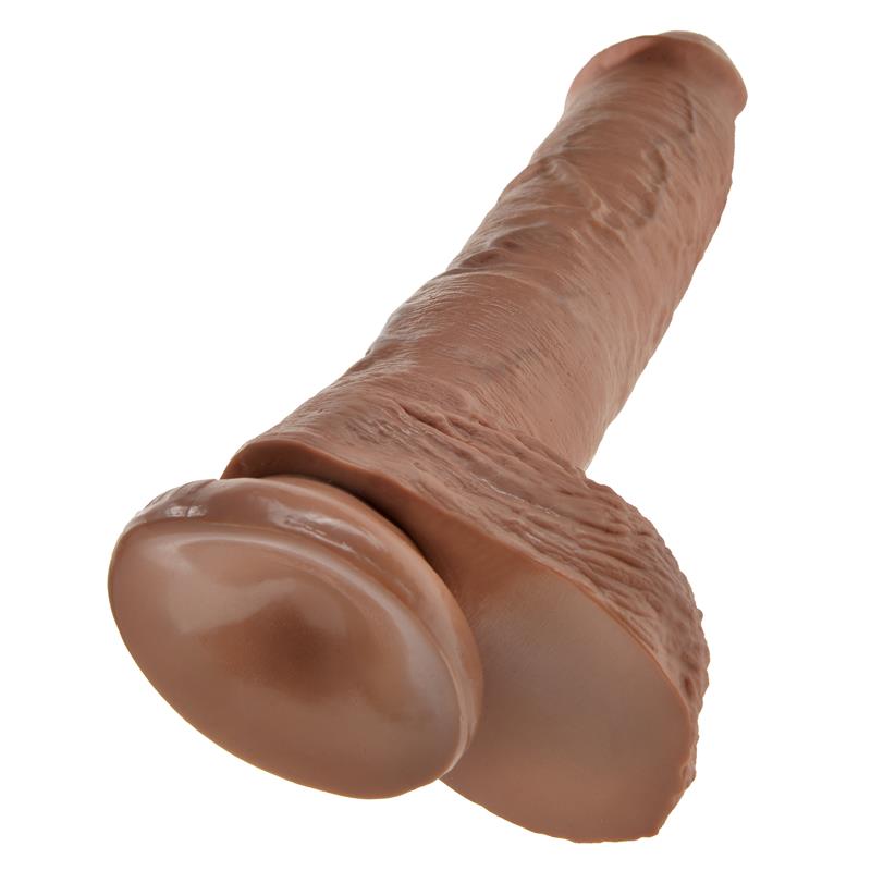 KING COCK - REASLITIC DILDO WITH TESTICLES 10 TAN