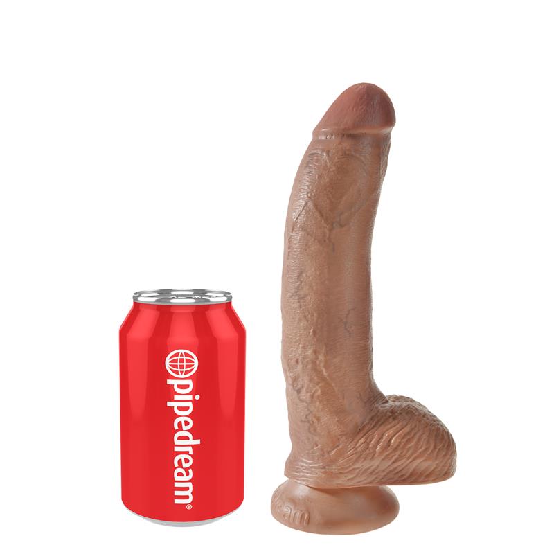 KING COCK - REASLITIC DILDO WITH TESTICLES 9 TAN