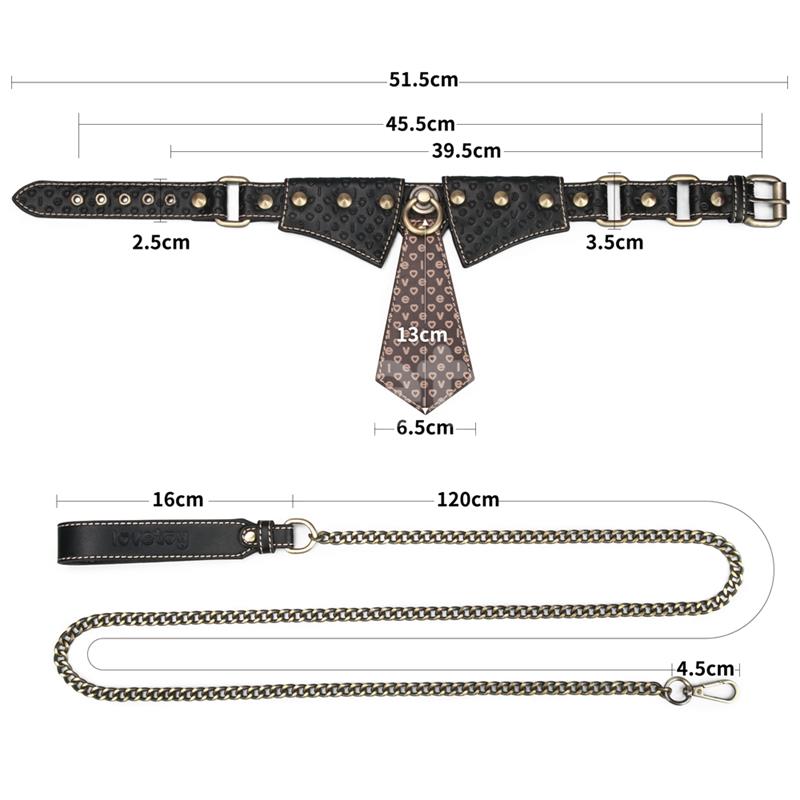 LOVETOY - REBELLION REIGN COLLAR WITH CHAIN