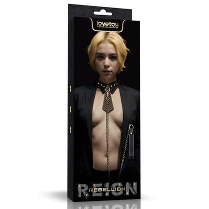 LOVETOY - REBELLION REIGN COLLAR WITH CHAIN