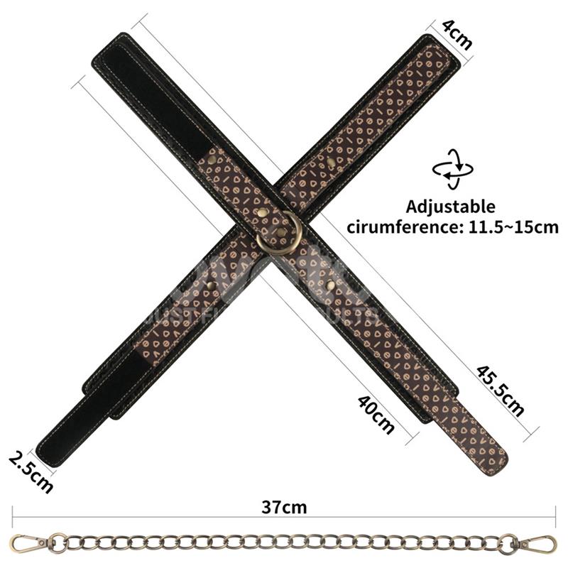 LOVETOY - REBELLION REIGN CROSSED HANDCUFF WITH CHAIN