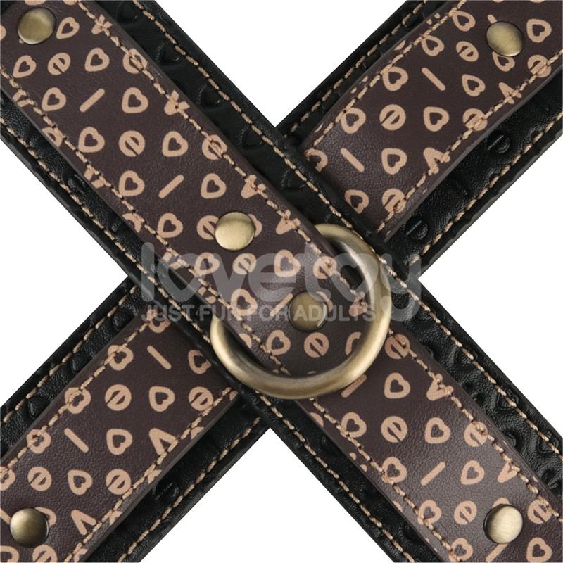 LOVETOY - REBELLION REIGN CROSSED HANDCUFF WITH CHAIN
