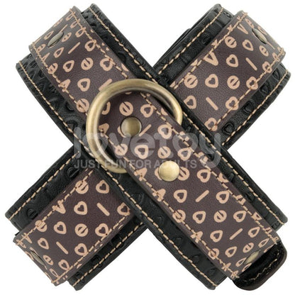 LOVETOY - REBELLION REIGN CROSSED HANDCUFF WITH CHAIN