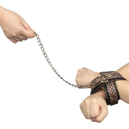 LOVETOY - REBELLION REIGN CROSSED HANDCUFF WITH CHAIN